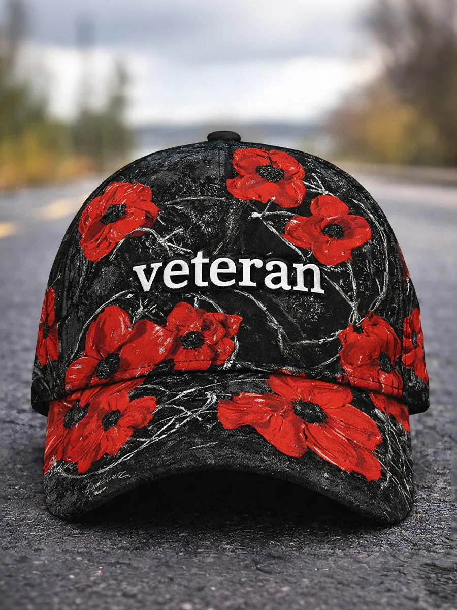 Cowgic Proud Veteran Unisex Vintage Printed Hats v3