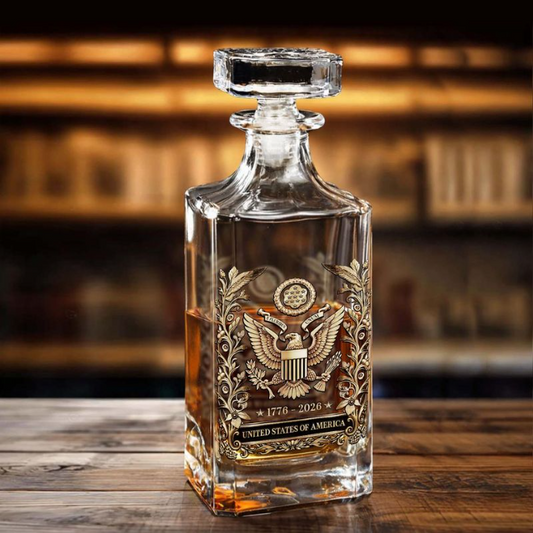 Cowgic USA 250 Years Anniversary Whiskey Glass | Patriotic 1776–2026 Whiskey Glass | 4th of July Whiskey Glass