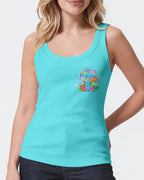 Cowgic I Can Do All Things Through Christ Colorful Floral Women's All Over Print