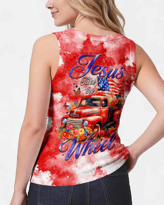 Cowgic Jesus Take The Wheel Women's All Over Print Shirt