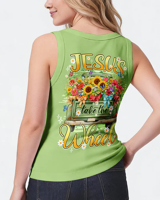 Cowgic Jesus Take The Wheel Women's All Over Print Shirt