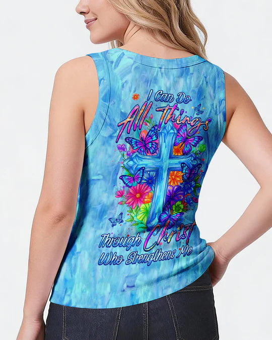 Cowgic I Can Do All Things Floral Women's All Over Print Shirt