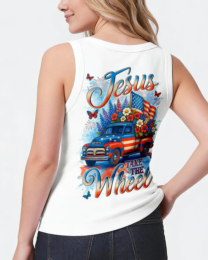 Cowgic Jesus Take The Wheel Women's All Over Print Shirt